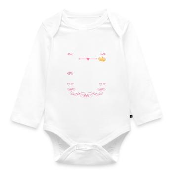 Es war einmal eine Prinzessin. März 1993 Geburtsta - Baby Bio-Langarm-Body - Weiß - Vorne