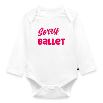 Ballet Dance Ballerina Ballet Dancer Gift - Organic Longsleeve Baby Bodysuit - white - Front