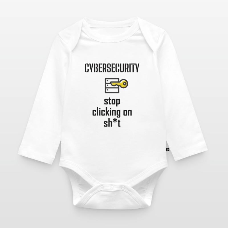 Cybersecurity - IT Security Computer Scientists Organic Longsleeve Baby Bodysuit