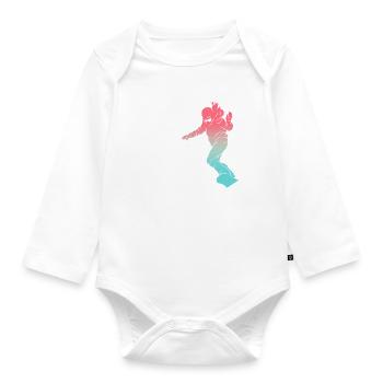 Wintersport für Frauen und Mädchen - Baby Bio-Langarm-Body - Weiß - Vorne