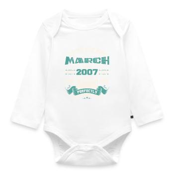 March 2007 | birthday gift - Body Bébé bio manches longues - blanc - Devant