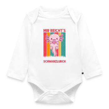 Cross-toothed newt - I've had enough I'm going to my Sc - Organic Longsleeve Baby Bodysuit - white - Front