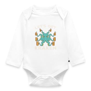 Octopus Octopus Sea Tentacle Octopus Octopus Octopus - Organic Longsleeve Baby Bodysuit - white - Front