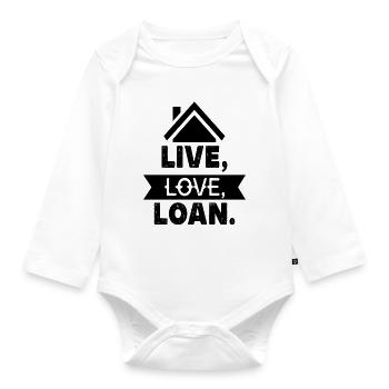 New Homeowner Housewarming Funny - Baby Bio-Langarm-Body - Weiß - Vorne