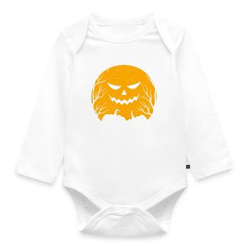 Happy halloween - Body Bébé bio manches longues - blanc - Devant