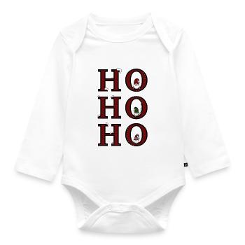 Weihnachten Wichtel - Baby Bio-Langarm-Body - Weiß - Vorne