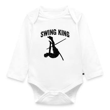Fun Pole Vault Pole Vault - Organic Longsleeve Baby Bodysuit - white - Front