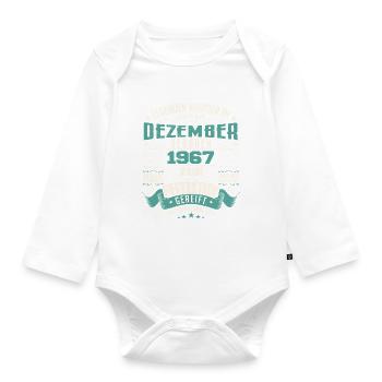 Legenden werden geboren im Dezember 1967 - Body Bébé bio manches longues - blanc - Devant