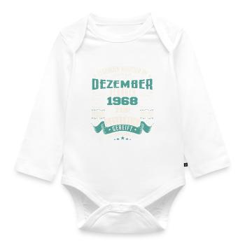 Legenden werden geboren im Dezember 1968 - Body Bébé bio manches longues - blanc - Devant