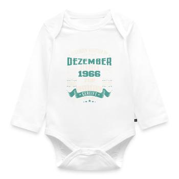 Legenden werden geboren im Dezember 1966 - Body Bébé bio manches longues - blanc - Devant