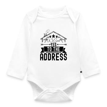 Homeowners Home Purchase - Organic Longsleeve Baby Bodysuit - white - Front