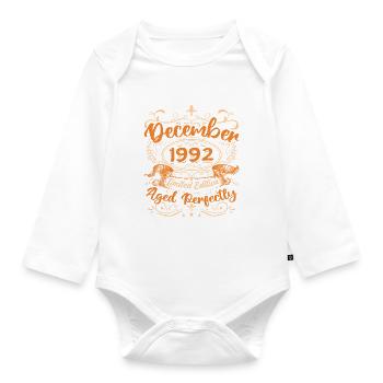 December 1992 | Limited Edition - Organic Longsleeve Baby Bodysuit - white - Front