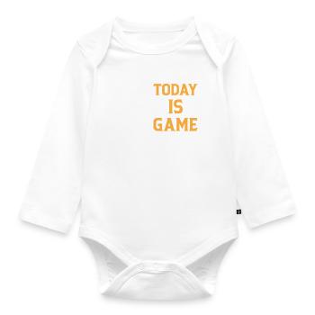 Soccer Player - Today Is Game Day - Soccer Lover - Baby Bio-Langarm-Body - Weiß - Vorne