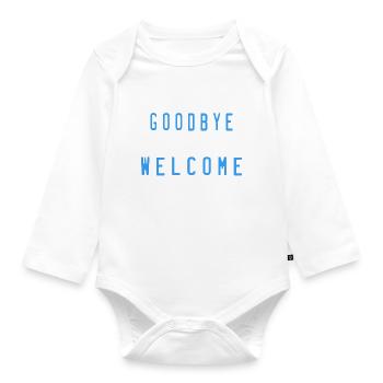 Willkommen 2023 - Baby Bio-Langarm-Body - Weiß - Vorne