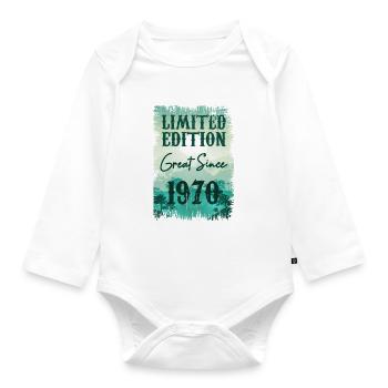 Einzigartig seit 1970 - Baby Bio-Langarm-Body - Weiß - Vorne