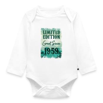 Einzigartig in seiner Art seit 1959 - Baby Bio-Langarm-Body - Weiß - Vorne