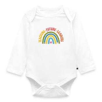 Primary School Teacher Kindergarten Educator - Organic Longsleeve Baby Bodysuit - white - Front