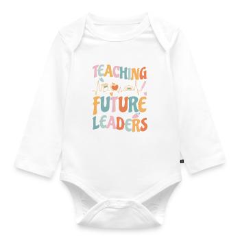 Primary School Teacher Kindergarten Educator - Organic Longsleeve Baby Bodysuit - white - Front
