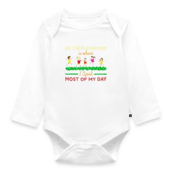 Enseignante au primaire Éducatrice de maternelle - Body Bébé bio manches longues - blanc - Devant