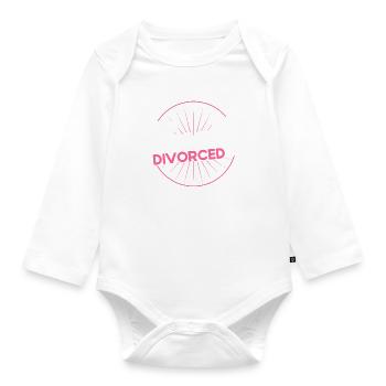 Geschieden Ex Partner Auflösung der Ehe Geschenk - Baby Bio-Langarm-Body - Weiß - Vorne