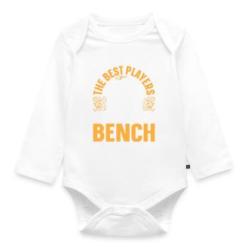 The Best Players Are On The Bench I Piano Pianist - Organic Longsleeve Baby Bodysuit - white - Front