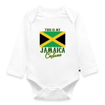 Jamaica Costume Jamaica - Organic Longsleeve Baby Bodysuit - white - Front