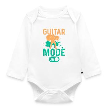 Weekend Mode On - Bass Guitar Player Bass Guitaris - Baby Bio-Langarm-Body - Weiß - Vorne