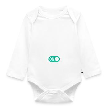 Bass Guitarist Bass Guitar Player - Weekend Mode O - Baby Bio-Langarm-Body - Weiß - Vorne