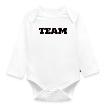 Team - Organic Longsleeve Baby Bodysuit - white - Front