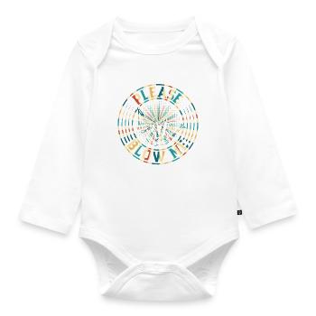 Please Blow Me - Bagpipe Musician Funny Bagpiper - Baby Bio-Langarm-Body - Weiß - Vorne
