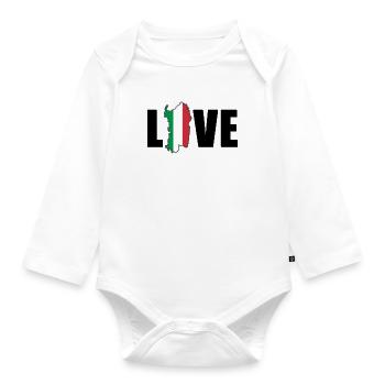 Sardaigne Carte Vacances Italienne Ile Cadeau - Body Bébé bio manches longues - blanc - Devant