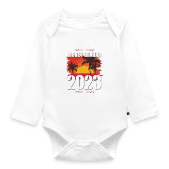 lloret de mar 2023 - Organic Longsleeve Baby Bodysuit - white - Front