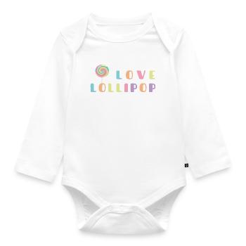 Love Lollipop - Body Bébé bio manches longues - blanc - Devant