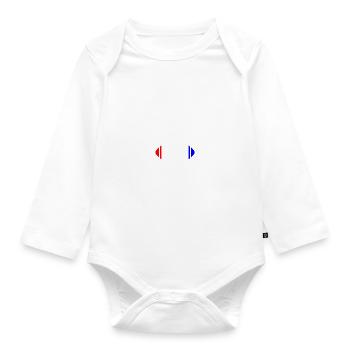 Au Rugby Un Caramel C'est Pas Une Friandise, rugby - Body Bébé bio manches longues - blanc - Devant