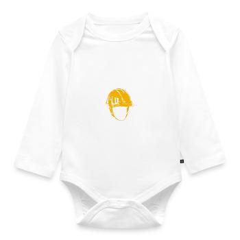 Je Peux Pas J'ai Chantier - Body Bébé bio manches longues - blanc - Devant