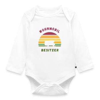 Wohnmobil Wohnmobilbesitzer Camping Camper Idee - Baby Bio-Langarm-Body - Weiß - Vorne