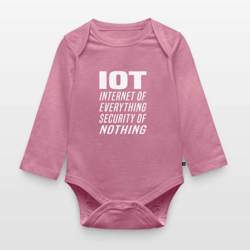Internet Des Objets IOT Programmeur Admin IT Body Bébé bio manches longues