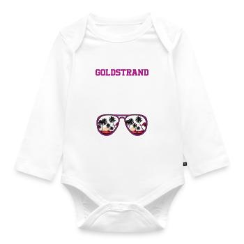Maillot Golden Sands 23 2023 (Garantie du prix le plus bas) - Body Bébé bio manches longues - blanc - Devant