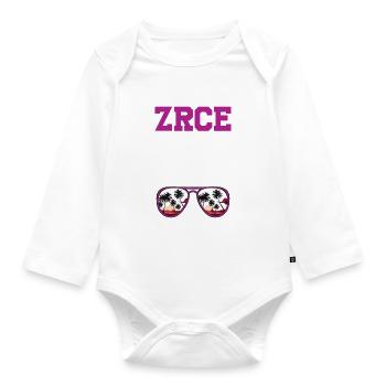 Zrce 23 Trikot 2023 - Baby Bio-Langarm-Body - Weiß - Vorne