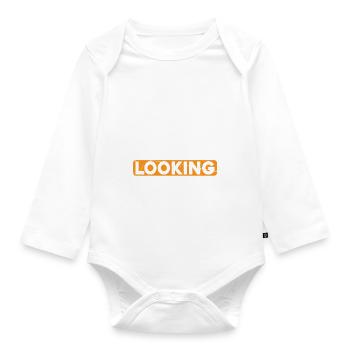 Funny Father's Day Dad - I Am A Good Looking Fathe - Organic Longsleeve Baby Bodysuit - white - Front