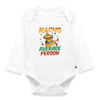 Nacho Salsa Dip Mexikanisch Mexiko Latino - Baby Bio-Langarm-Body - Weiß - Vorne