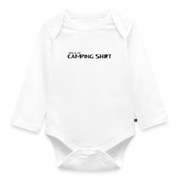 Camping - This Is My Camping Shirt Camping - Organic Longsleeve Baby Bodysuit - white - Front