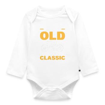I'm Not Old I'm A Classic Bike Lovers - Organic Longsleeve Baby Bodysuit - white - Front