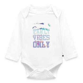 Italie Party Vibes - Body Bébé bio manches longues - blanc - Devant