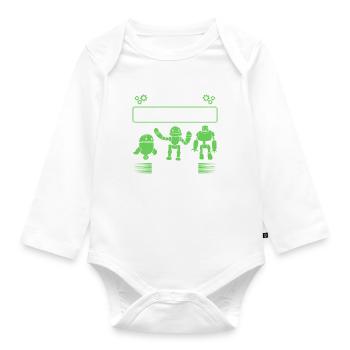 I Make Robotics Look Cool - Ai Robotic - Baby Bio-Langarm-Body - Weiß - Vorne