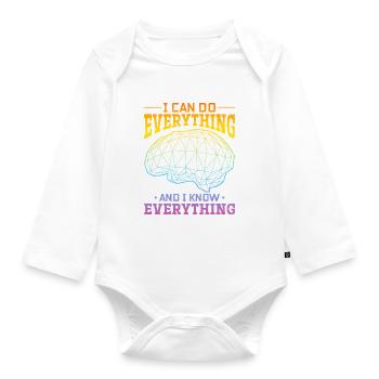 Artificial Intelligence Quotes Artificial Intellig - Baby Bio-Langarm-Body - Weiß - Vorne