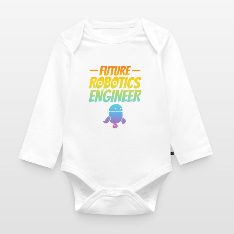 AI Robotics Machine Learning - Future Robotics Eng Organic Longsleeve Baby Bodysuit