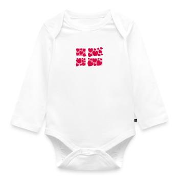 Danemark Dänemark Danemark - Body Bébé bio manches longues - blanc - Devant