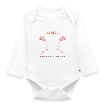 Vérifiez vous-même ou je le ferai pour vous - Funny Lacro - Body Bébé bio manches longues - blanc - Devant