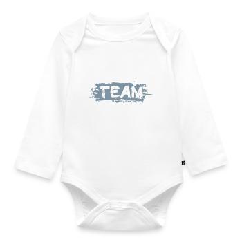 Diving Team - Organic Longsleeve Baby Bodysuit - white - Front